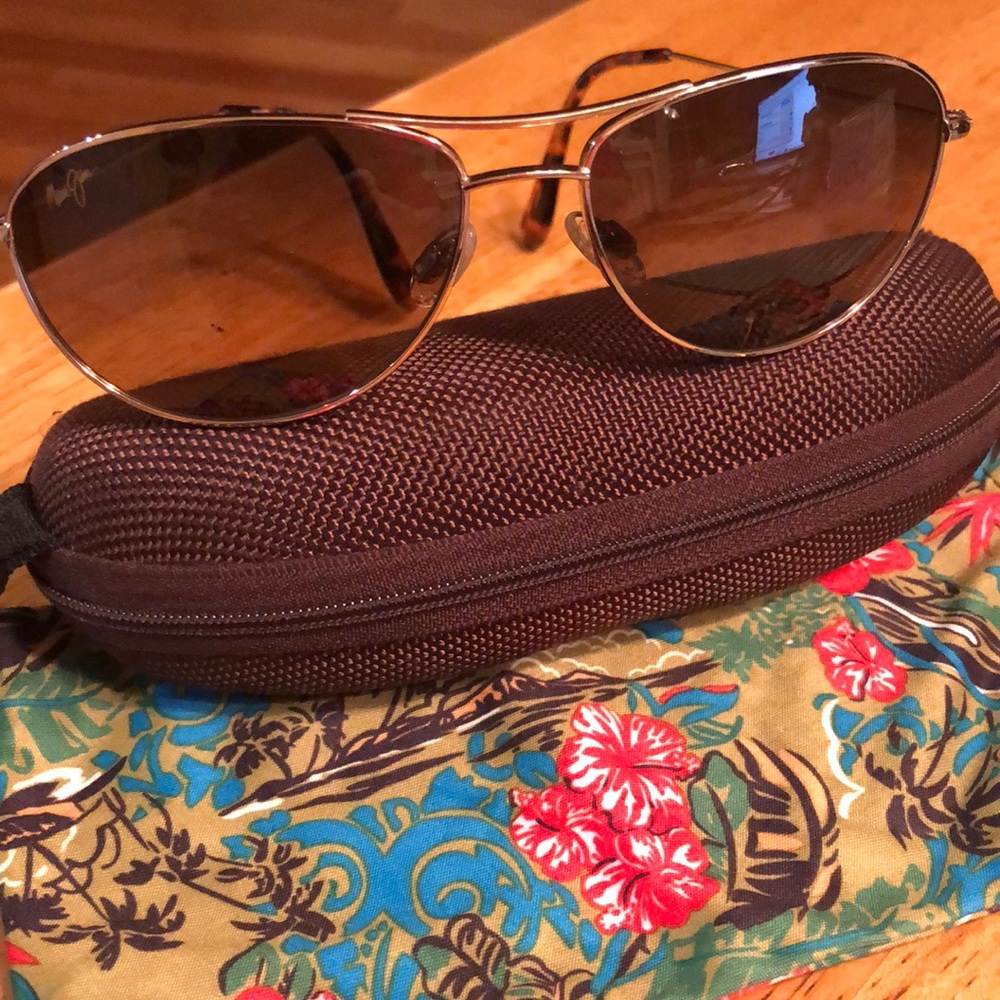 Maui Jim Sea House Polarized Aviator Sunglasses